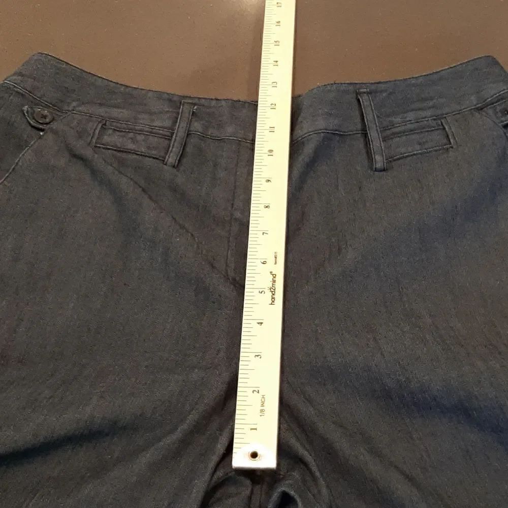 New Directions Blue Cuffed Capris - Picture 7 of 11